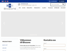 Tablet Screenshot of biozone.se